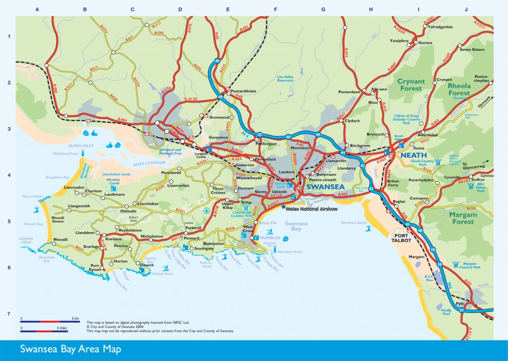 Map of Swansea - Wales Airshow